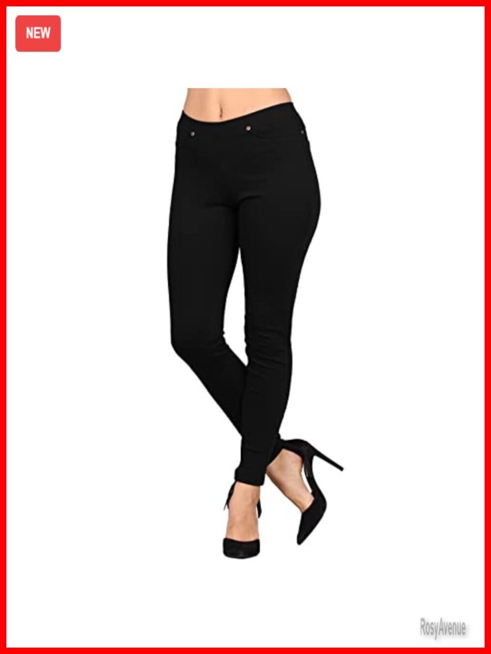 Stretchable Cotton Blend Denim Jeggings Slim Fit Mid Rise Skinny Leggings